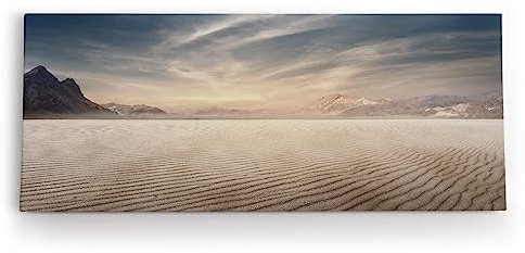 Paul Sinus Wandbild 120x50cm Wüstenlandschaft Wüste Berge Horizont Himmel Sand