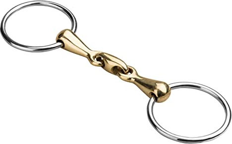 Start – Wassertrense doppelt gebrochen für Pferde – Sanftes, rostfreies Trensengebiss aus Edelstahl mit Kupfermittelstück – Fördert Kautätigkeit & Entspannung – 18 mm (14,5 cm)