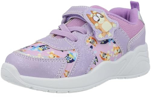 Bluey Janine Girls Trainers Purple 6 Child UK