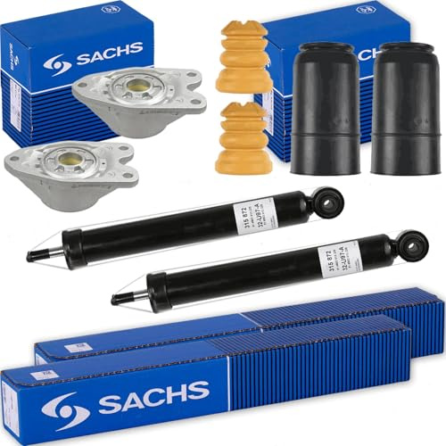 2x Sachs Gasdruck Stoßdämpfer + Domlager hinten | passend für 1er F20 F21 2er Kompatibel mit 1 (F20),1 (F21),2 Coupe (F22, F87)