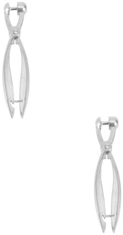 Amosfun 2 Pz snocciolare Ciliegie snocciolatore Antico Strumento per snocciolare Le Olive Corer Svuota Olive Pratico denocciolatore di Frutta Gadget da Cucina Lega di Alluminio Silver