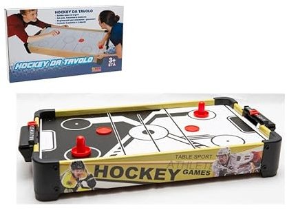 ODG- Mini Tavolo da Hockey ad Aria per Bambini e Adulti 51x30 cm - Gioco da Tavolo Portatile con 2 Maniglie e 2 Puck