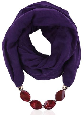 NNGOTD Damen einfarbiger Loop Schal mit Strass Perlen Unifarben Tuch leichter Schlauchschal Rundschal Schal Tuch Damen-schal Halstücher uni unifarben Loopschal einfarbig Halstuch Damenschal