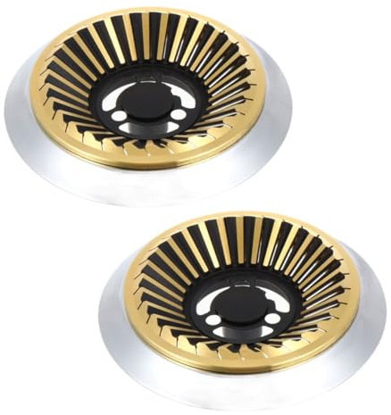 Piezas Difusor de Gas 2 Estufa de Acero Inoxidable | Distribución Uniforme del Calor, Instalación Fácil y Ajuste, para Wok y Cocina de Gas, Dorado