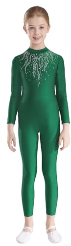 Freebily Body Ginnastica Artistica Bambina Maniche Lunghe Tuta Intera da Pattinaggio Artistico Ragazze Ginnastica Leotards Jumpsuit Balletto Body Danza Classica Dancewear