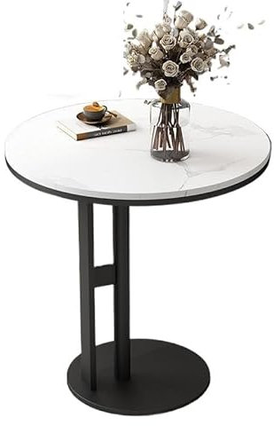 Table D'appoint Rustique Table d'appoint Rock Board, petite Table à thé, canapé, Table d'angle, minimaliste, balcon, petite Table ronde, petite Table mobile Table De Bout Pour Le Salon(D,W 40cm*h 60cm