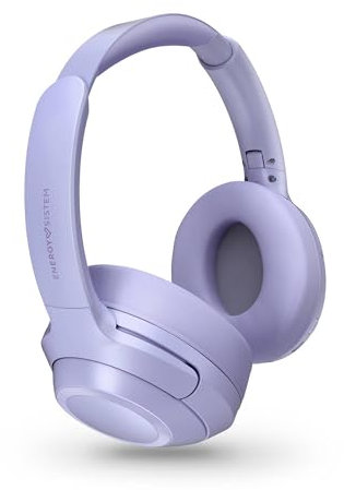 Energy Sistem Harmony ANC – Auriculares Bluetooth (5.4, ANC, plástico Reciclado, micrófono ENC, Diadema Plegable, Almohadillas de Cuero proteico) (Violet)