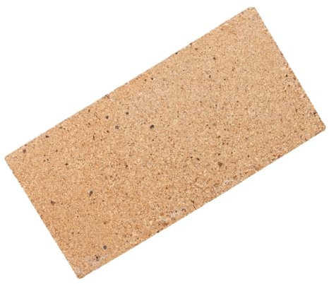 Cabilock Ladrillo Refractario Ligero De Arcilla Para Chimenea y Soldadura, Color Natural, Tolerante a Altas Temperaturas, Aislamiento Térmico Eficaz, Uso Estufas y Barbacoas, Pieza Única 230x114x20mm