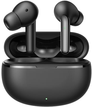 Cuffie Bluetooth, Auricolari Bluetooth 5.3 con Cuffie Stereo HiFi Deep Bass, Auricolari con Mic di Cancellazione del Rumore ENC, 40H Playtime, Impermeabile Touch Control True Wireless, USB-C