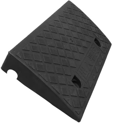 EPIGEIST Protezione Per Passaggio Pedonale in Gomma Antiscivolo 50x27x10 Cm, Supporto Per Marciapiede e Pedana Per Sedia a Rotelle, Resistente e Leggera, Adatta Per Auto, Scooter e Tosaerba