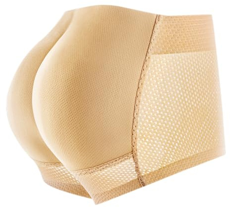 Genérico Bragas Levanta Glúteos para Mujer Braguitas Fajas Acolchadas sin Costuras Cintura Media Alta Push Up Pantalones de Levantamiento Braguitas Moldeadoras Vientre Plano Ropa