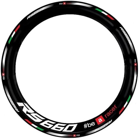 Felgen Aufkleber Motorrad-Felgenaufkleber Für Aprilia RS660 RS 660 17 Zoll Felgenaufkleber Nabenaufkleber Nachtreflektierend Dekorativ Motorrad Dekor Felgenaufkleber(Farbe 1)