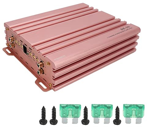Bilförstärkare Effektförstärkare Ljudsystem 1300W RMS 1 Ohm 800W RMS 2 Ohm Högeffektsutgång Universal Passar till bilstereohögtalare Metallmaterial