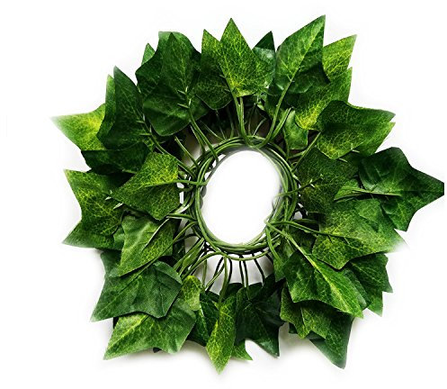 JIANZHENKEJI 80 inch/ 200 cm Fake Foliage Garland Leaves Decor Artificial Greenery Ivy Vine Plant Home (Boston ivy)