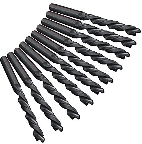 Jobber - Punte elicoidali Maso, 10 x 2,5 mm, in acciaio HSS metrico ad alta velocità, ideali per la lavorazione di ferro, legno, alluminio, ecc.