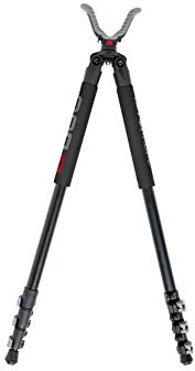 BOG Adrenaline Bipod Shooting Rest with Lightweight Aluminum Construction, Switcheroo System, Universal Shooting Rest Head, Lever Locks, High Density Foam Grips, for Hunting, Shooting, and Outdoors