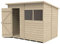 Forest Garden 4LIFE Pent Shed 8x6 - Single Door - 2 Windows