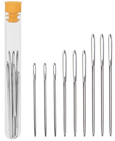 UCEC 9er Sticknadeln Set, Stopfnadeln mit großem Öhr(7 cm, 6 cm, 5.2 cm) für jede Webarbeit wie Stricken, Sticken, Nähen, Kreuzstich