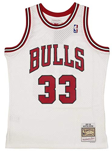 M&N NBA SWINGMAN JERSEY 2.0 CHI. BULLS - SCOTTIE PIPPEN #33, WHITE