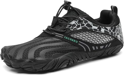 SAGUARO Barfotaskor barn utomhus sport barfota skor för pojkar flickor storlek 24–36, svart, 29 EU