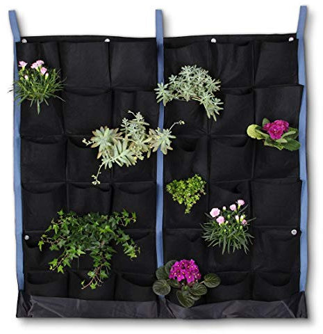 your GEAR Grow Bag Wall Pflanzenwand mit 7 oder 36 Taschen Vlies Pflanzbeutel Filz Pflanzwand vertikaler Garten Wandbepflanzung Pflanzsack Pflanztasche
