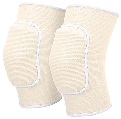 Alomejor Rodilleras Protectoras de Esponja Gruesa, Cómodas y Ajustables para Danza, Yoga, Fitness, Gimnasia, Deportes Múltiples, Protección Articular para Adultos y Niños, Ideal pa