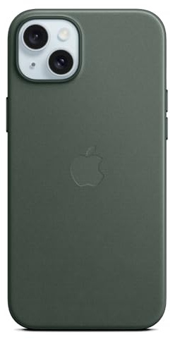 Apple Custodia MagSafe in tessuto FineWoven per iPhone 15 Plus - Sempreverde ​​​​​​​