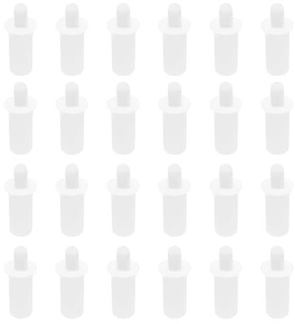 Create idea 50pcs Shutter Louver Repair Pins Blind Repair Pins 20.5mm x 6mm Plastic Spring Repair Pins Movable Blade Repair Parts for Home Shop Office White