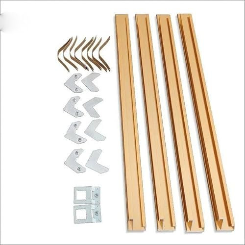 JHJRYGKI Moderner Bilderrahmen für Leinwandmalerei, Diamantmalerei, Wandmalerei, Bilderrahmen aus Aluminiumlegierung, 60 x 60, Gold, 40 x 50 cm