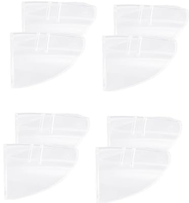 Hoement 4paare Flexible Tpu Schutzbrillen Seitenschilder Schutzbrillen Seitenflügel Für Kleinen Bis Mittleren Brillenrahmen Augenschutz Gegen Spritzer Und Seitlichen Eintrag Einfach Zu