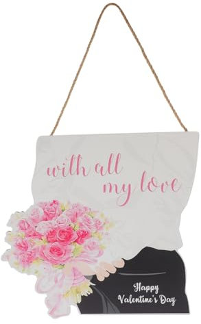 Garneck Benutzerdefinierte Willkommen Zeichen Herz Form Holz Tür Valentinstag Dekorative Plaque
