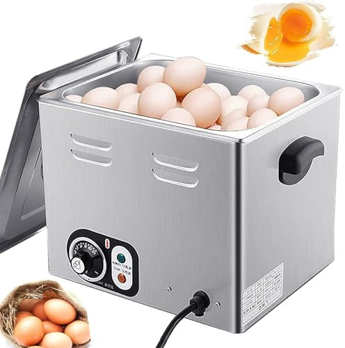 Dfdieratve Cocedor RáPido de Huevos Comercial, 2600 W, AutomáTico, para Huevos Medio Cocidos, Huevos Pasados ​​por Agua, Huevos Duros, Medianos y Pasados ​​por Agua, para Uso DoméStico