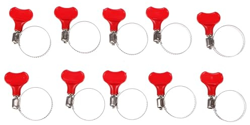 SIXTOL MECHANIC CONNECT 18–32mm | Set 10 fascette stringitubo con farfalla | Acciaio inox | Montaggio senza attrezzi