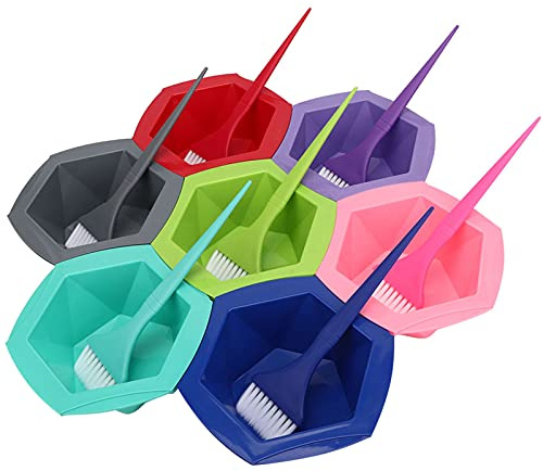 Dyeing Bol Bruh Cepillo Kit de Tinte para el Cabello 7 Juego para el Cabello Dye de Cabello (Juego de aceite horneado)