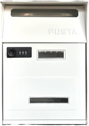 Brevlåda modern brevlåda väggbrevlåda låsbar extern brevlåda brevlåda för paket tidskrifter brev post ‎Outdoor