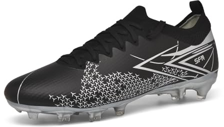 Solamni Kunstrasen Fußballschuhe Herren Multi Ground Football Boots | Atmungsaktiv Multinocken Fussballschuhe Herren Leichtgewicht Fussball Schuhe Fg/Ag Fussballschuh