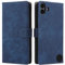LMFULM® Case for Nothing CMF Phone 1 (6.67 Inch) PU Leather Case Magnetic Phone Protective Cover with Stand Holster Anti-Theft Brush Wallet Retro Scrub Blue
