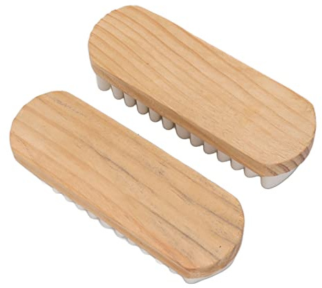 BRRNOO Mockaborste, Skoborste Slitmärken Borttagning 2 ST Snöstövlar Mockaborste Mocka Matt Skor Scrubber för Skor för med Klackar, Plånbok, Snökängor