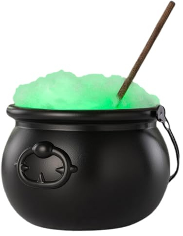 Cauldron - Brujas Cauldron | Caldrones | Decoraciones De Cuenco De Halloween Al Aire Libre | Suministros De Decoración De Accesorios De Tazón De Control Remoto Para La Mesa En El Hogar Fiesta De La Sa