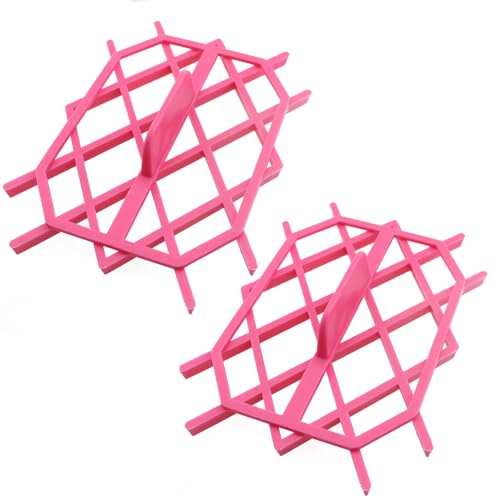 CXMTECH 2PCS Diamond Shaped Soft Candy Cake Mold 4.9 Inch Food Grade Plastic Accessories Lace Flower Cookie Cutter Embossing Machine Baking Template for Making Cookie Borders Chocolate Candy