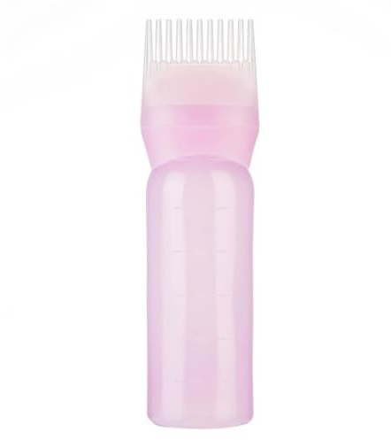LIXSAZSE Bottiglia per applicatore a pettine per radici in plastica con Per scala graduata Fornitura di tintura per strumenti per acconciature affidabili per il salone di casa