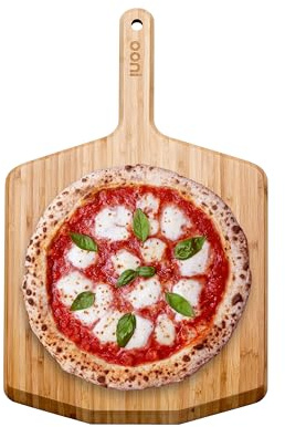 Ooni Pizzaschieber aus Bambus (35 cm) – Hochwertiger Pizzaschieber & Servierbrett – Pizzabrett & Pizzaschaufel für Pizzaöfen – Original Ooni Zubehör