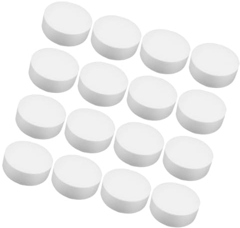 EXAOMBLE Discos de Espuma Redondos Blancos 16 Piezas 9,5X2,5 CM para Manualidades Escolares y Proyectos de Decoración