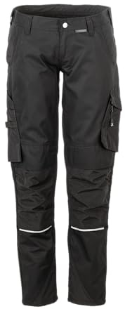 Planam Norit 6410 - Pantaloni da donna, taglia 42, colore: Nero