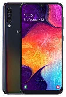 Samsung Galaxy A50 Smartphone (16.3cm (6.4 Zoll) 128GB interner Speicher, 4GB RAM, Schwarz) - Deutsche Version