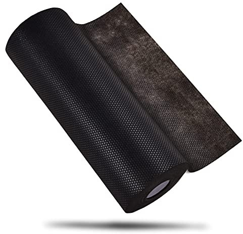 New brothread Schwarze No Show Mesh (Unsichtbare Masche) Maschinen Stickvlies 12 x 25Yd (30cmx23M) Rolle - Leicht Gewicht 50gm (1.8 oz) - 3 Optionen - Tear Away/Cut Away/No Show Mesh