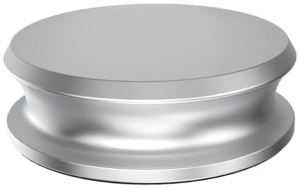 DIGITNOW Rekord Plattenspieler Gewicht Klemme, LP Vinyl Disc Stabilisator, Auflagegewicht aus Aluminium für HiFi-Rekordspieler (Silber)