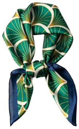 Ecroon Sciarpa in Chiffon seta Foulard Scialle Quadrato Fazzoletti Da Testa Tutte Le Stagioni da Donna Foulards Fazzoletto da collo