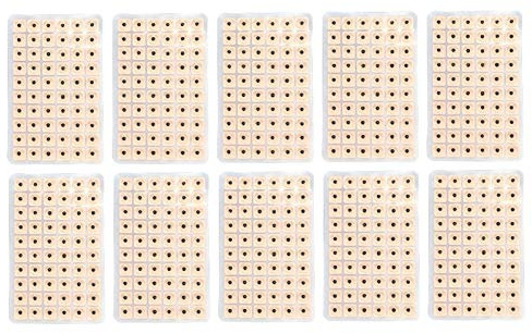 600Pcs Ohrmassage-Aufkleber, Einweg-Ohrpresse-Samen-Patch Akupunktur Vaccaria Pflaster Bean Akupunkturpunkt-Massagewerkzeug für die Ohren-Hautperlen-Massage