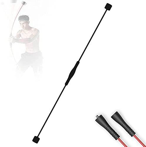 LIOYUHGTFY Fitness Schwingstab Pilates Yoga Stange Tremor Bar vibrierende Fitness-Stange Home Fitness Tremor Bar mit Abnehmbarer Struktur für Ganzkörpertraining Muskeltraining, 160cm,Rot 1113(Color: